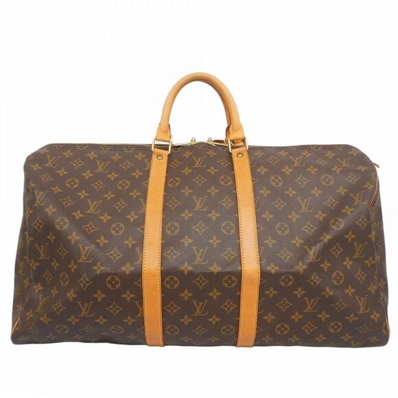 Louis Vuitton Handbags - Louis Vuitton Boston Bag Monogram Keepall 55 M41424 Brown Men Women Unisex